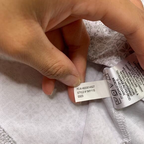 Travis Mathew Polo Shirt Mens 2XL Grey Pima Cotton Blend Geometric Printed Golf - Picture 7 of 10